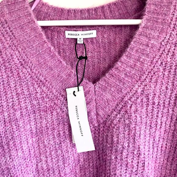 NEW Rebecca Minkoff lilac wool sweater - Picture 8 of 10